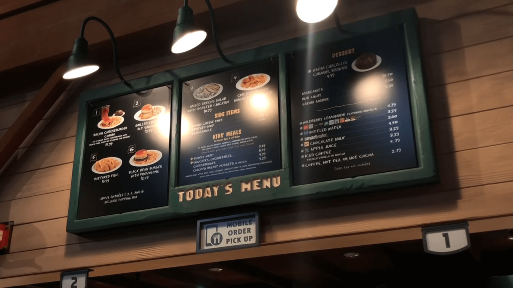Disney Dining Plan 2026: Cost, What's Included & Worth It 5 Disney World Restaurant Menu Board