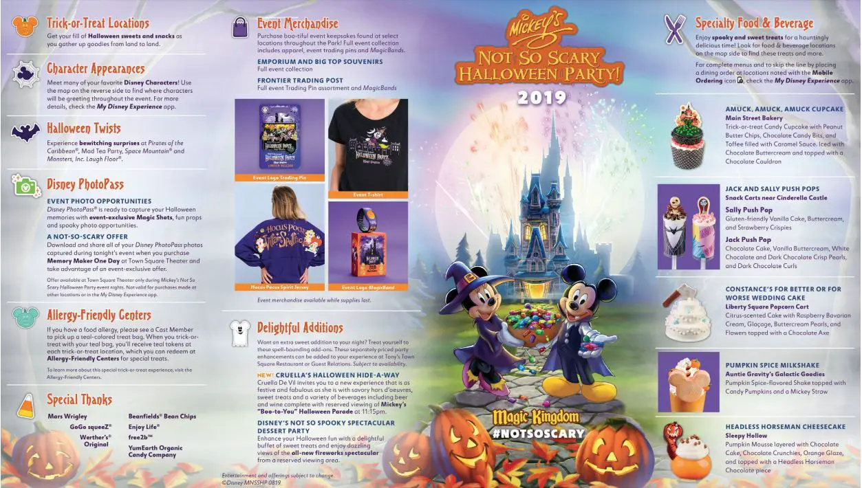 Mickey's Not So Scary Halloween Party Guide 2023