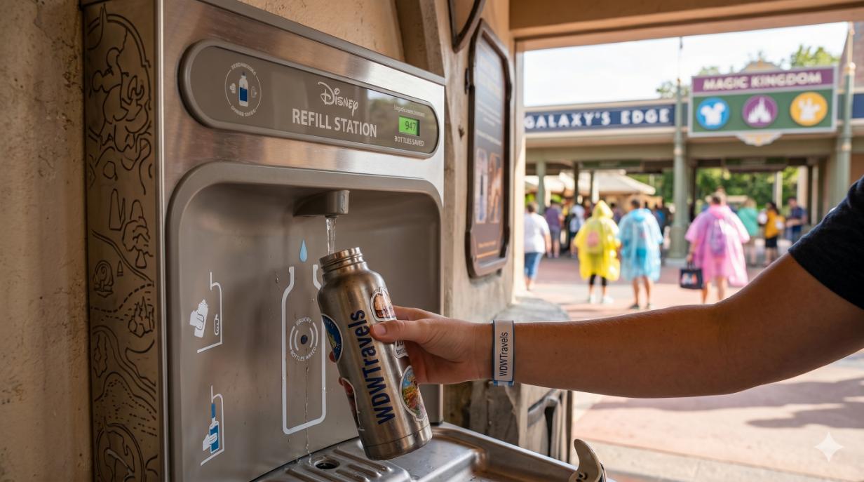 Disney World Water Bottle Refill Stations