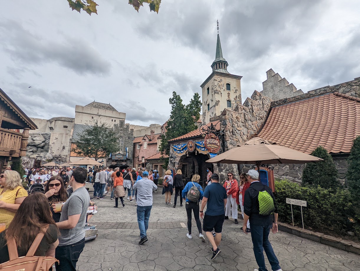 Disney World Crowd Scene Germany Pavilion