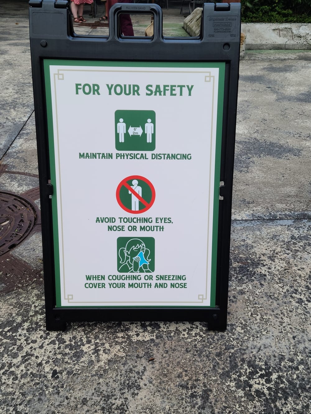 Disney Safety Distancing Sign